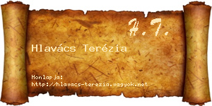 Hlavács Terézia névjegykártya