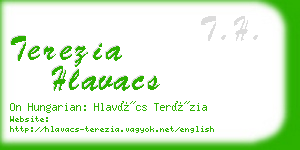 terezia hlavacs business card